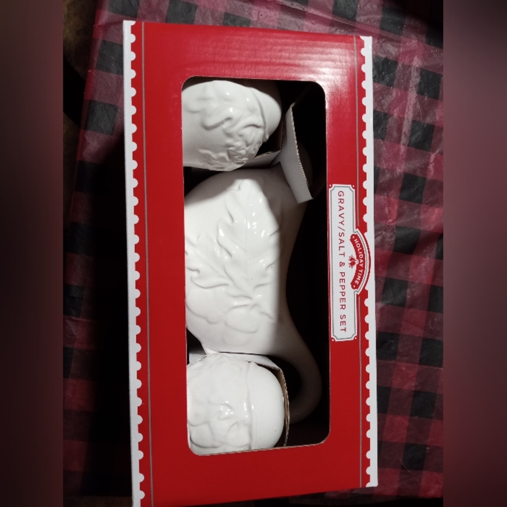 New gravy and salt pepper shakers